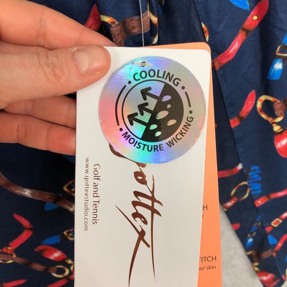 X by Gottex Top Small 1/4 Zip Horsebit Mesh Active Cool Wicking Dry Equestrian - Picture 8 of 13